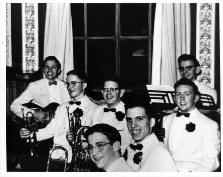 Leon Russell with David Gates at high school